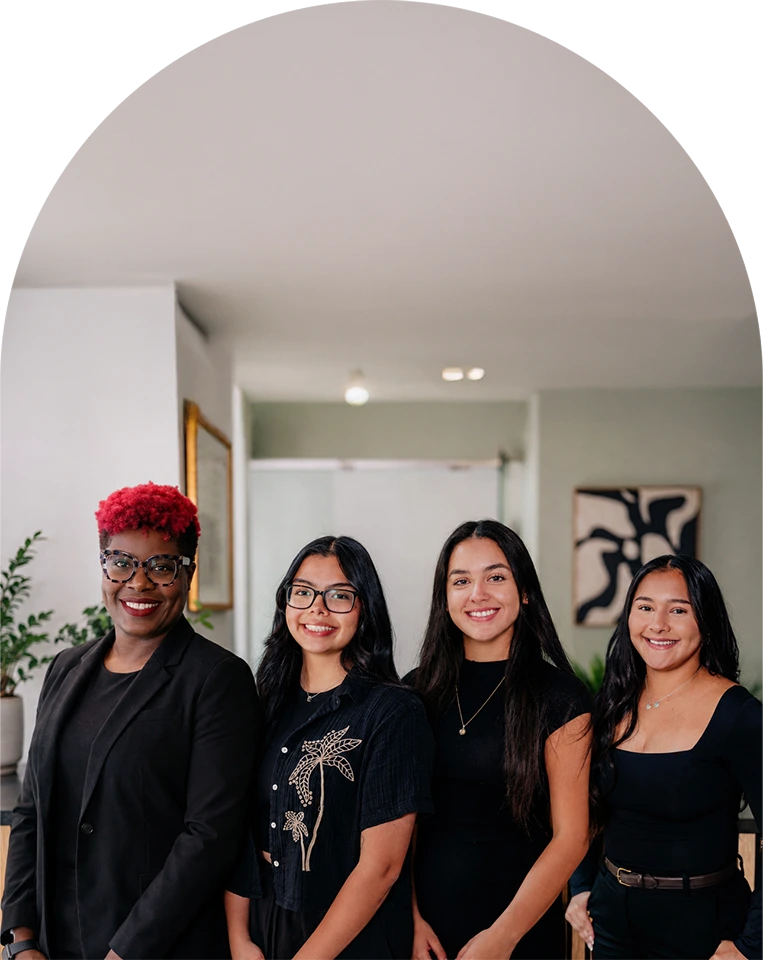 An Enamyl Dentistry team member at the front desk in Ballston, Arlington